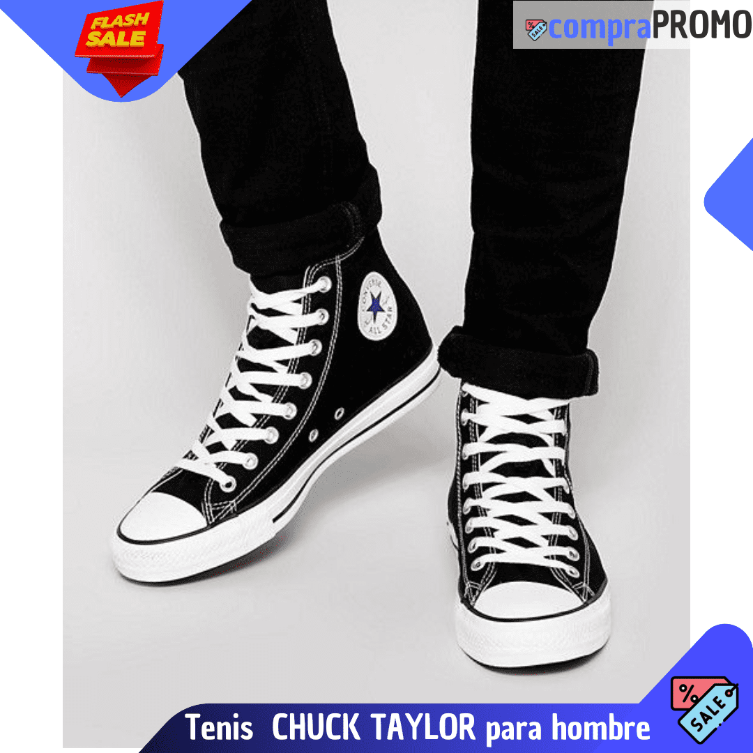 🙋♂️🔥NUEVOS Y CÓMODOS tenis CHUCK TAYLOR negros para Hombre🙋♂️🔥
