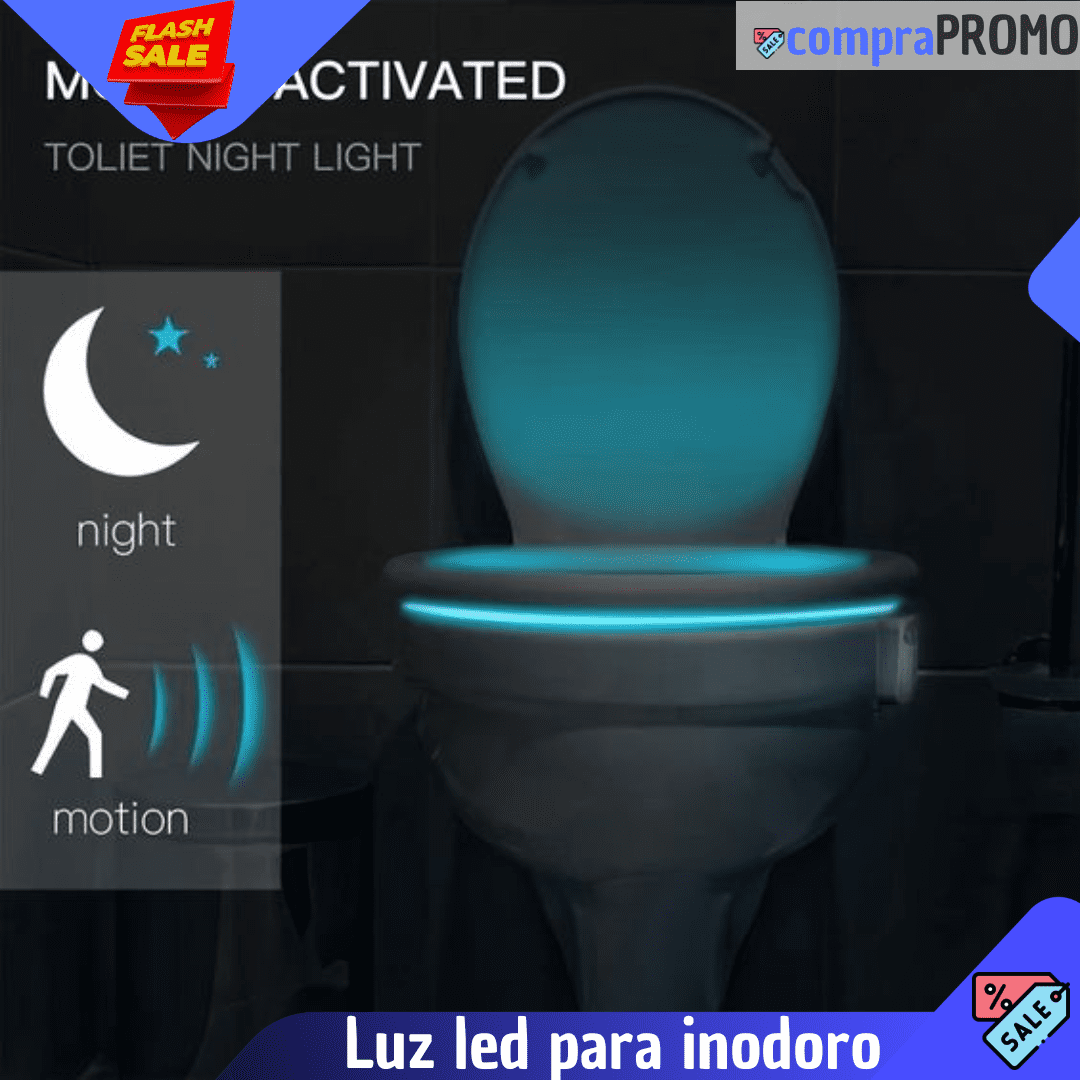 SOLO POR HOY🔥50% OFF🔥NUEVA Luz led para inodoro con sensor de movimiento 🚦