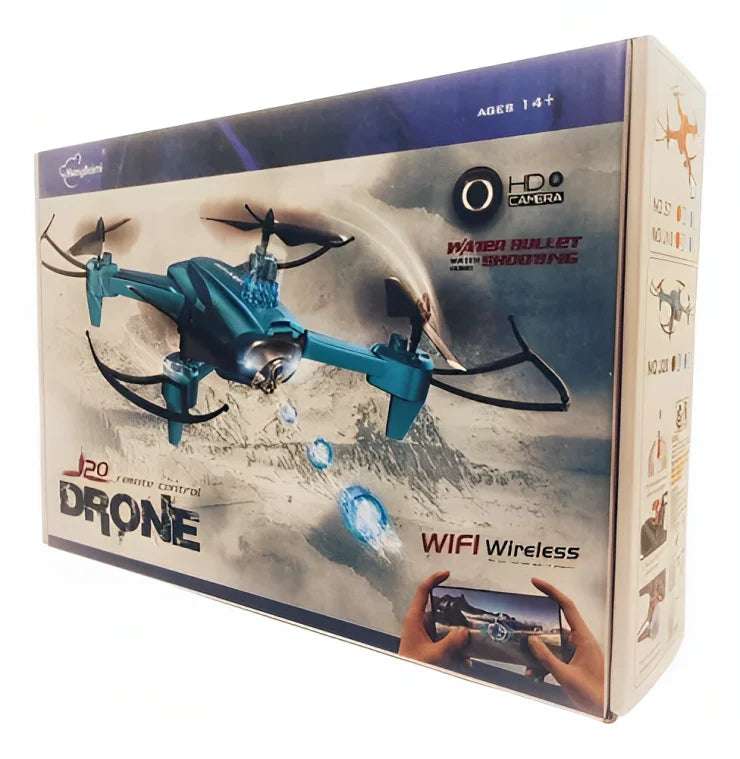 🔥SÓLO HOY 50%OFF🔥Nuevo Drone J20®🚁Graba y Dispara Hidrogel☄️