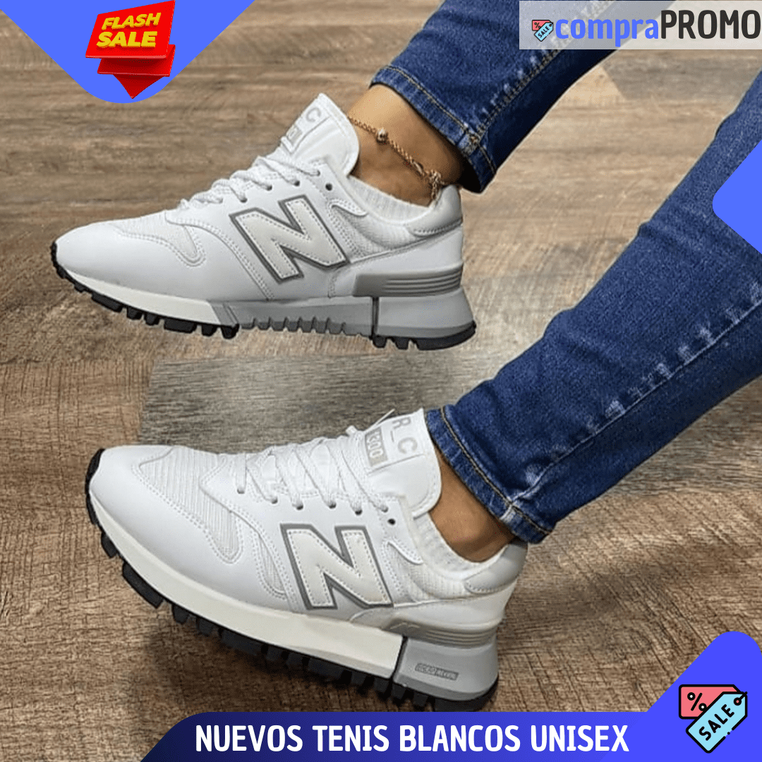 NUEVOS tenis blancos UNISEX