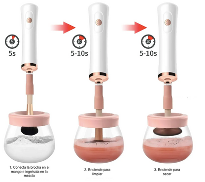 Limpiador y Secador de Brochas Eléctrico